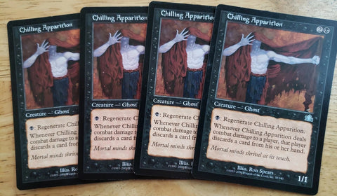 "Chilling Apparition" x4 - Magic The Gathering Card - Prophecy - 4-Card Playset