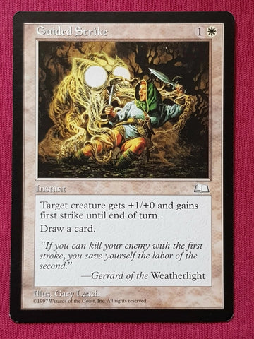 "Guided Strike" - Magic The Gathering Card - Weatherlight
