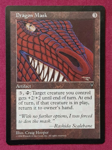 "Dragon Mask" - Magic The Gathering Card - Visions