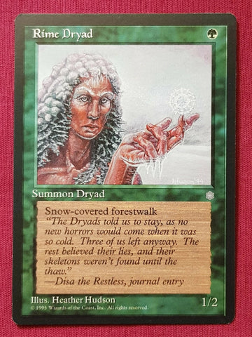 "Rime Dryad" - Magic The Gathering Card - Ice Age