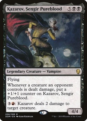 "Kazarov, Sengir Pureblood" - Magic The Gathering Card - Dominaria