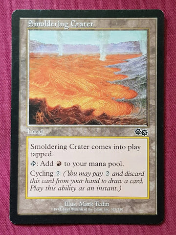 "Smoldering Crater" x4 - Magic The Gathering Card - Urza's Saga - 4-Card Playset