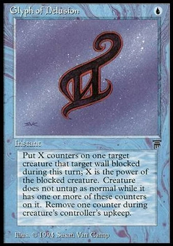 "Glyph of Delusion" - Magic The Gathering Card - Legends