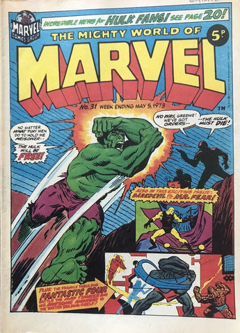 Mighty World of Marvel #31 - Marvel Comics / British - 1973