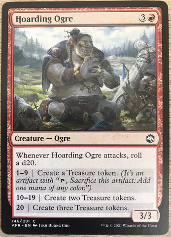 "Hoarding Ogre" x4 - Magic The Gathering Card - AFR - 4-Card Playset