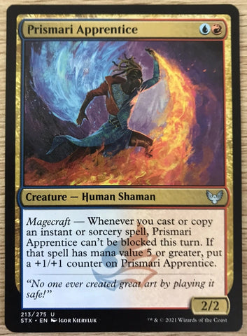 "Prismari Apprentice" - Magic The Gathering Card - Strixhaven