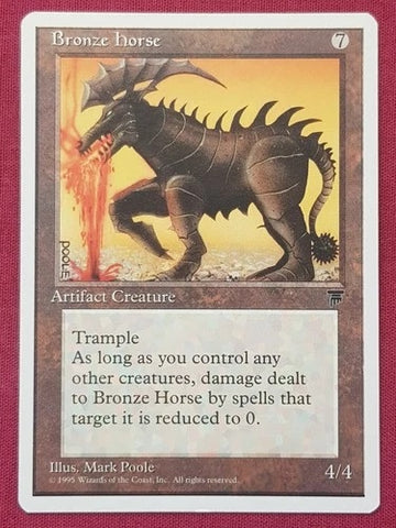"Bronze Horse" - Magic The Gathering Card - Chronicles