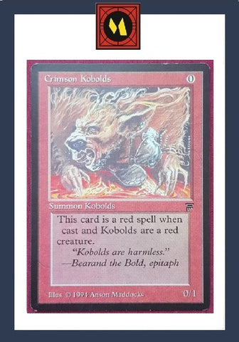 "Crimson Kobolds" - Magic The Gathering Card - Legends