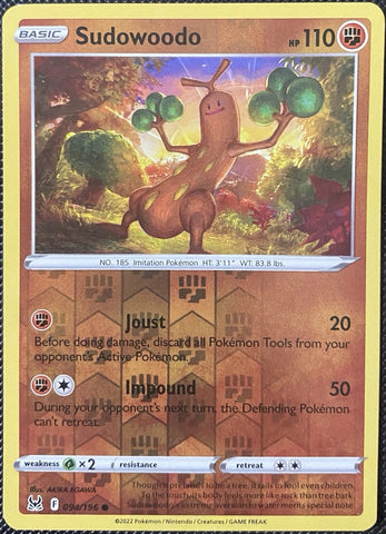 "Sudowoodo" 094/196 Lost Origin - Pokémon Card - Reverse Holo