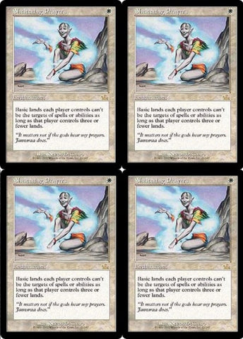"Sheltering Prayers" x4 - Magic The Gathering - Prophecy - 4-Card Playset