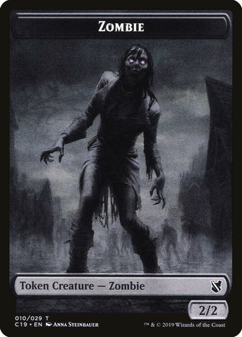 Zombie Token 010/029 x 10 (10x same card) - MTG Magic the Gathering Card
