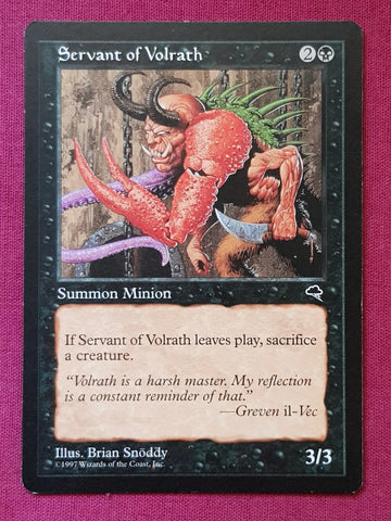 "Servant Of Volrath" - Magic The Gathering Card - Tempest
