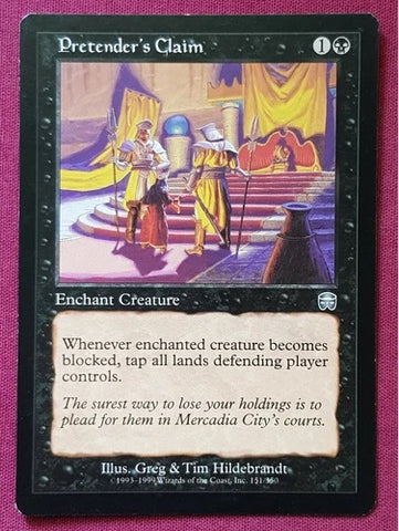 "Pretender's Claim" - Magic The Gathering Card - Mercadian Masques