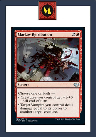 "Markov Retribution" - Magic The Gathering Card - VOW