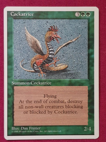 "Cockatrice" - Magic The Gathering Card - 4th Edition