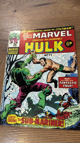 The Mighty World of Marvel #71 - Marvel/British - 1974