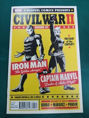 Civil War II Round 01 - Marvel Comics - 2016 - Colour AND B/W Variant