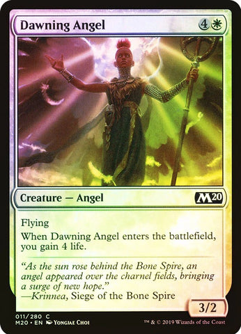 "Dawning Angel" FOIL - Magic The Gathering Card - M20