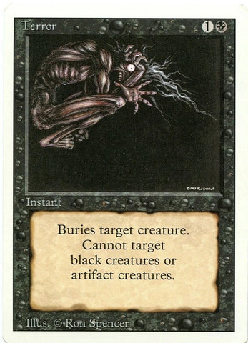 "Terror" - Magic The Gathering Card - Revised