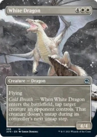 "White Dragon" - Magic The Gathering Card - AFR 2021