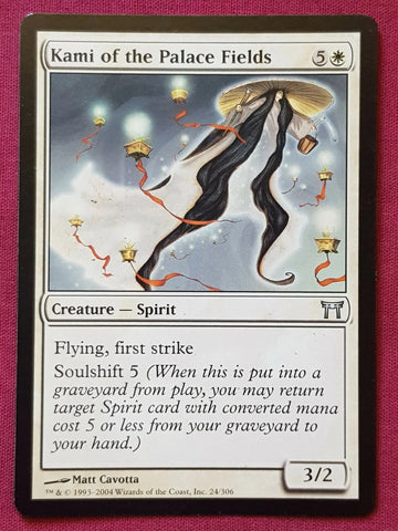 "Kami Of The Palace Fields" - Magic The Gathering Card - Champions Of Kamigawa