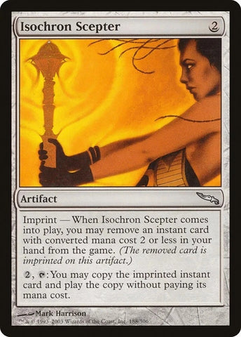 "Isochron Scepter" - Magic The Gathering Card - Mirrordin