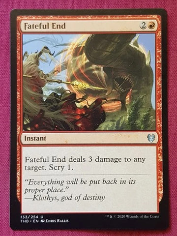 "Fateful End" - Magic The Gathering Card - Theros Beyond Death