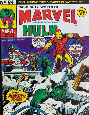 Mighty World of Marvel #94 - Marvel Comics/British - 1974