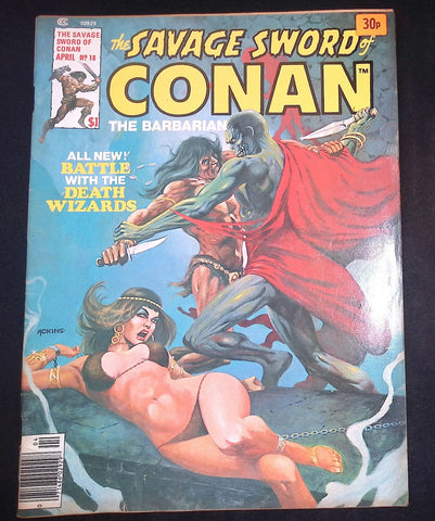 Savage Sword Of Conan Magazine #18 - Curtis Magazines - 1976