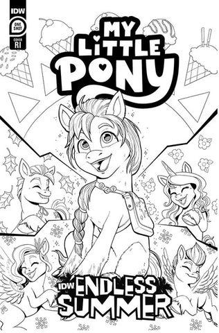My Little Pony (One Shot) - IDW - 2023 - Cover RI Colouring Book Variant