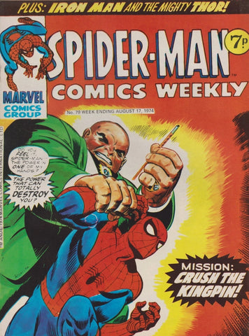 Spider-Man Comics Weekly #79 - Marvel Comics - 1974