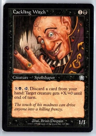 "Cackling Witch" x4 - Magic The Gathering - Mercadian Masques - Playset