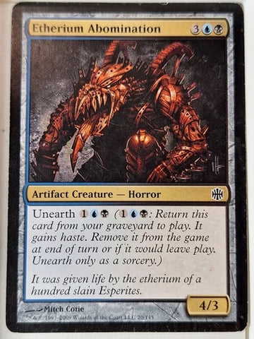"Etherium Abomination" x4 - Magic The Gathering - Alara - 4-Card Playset