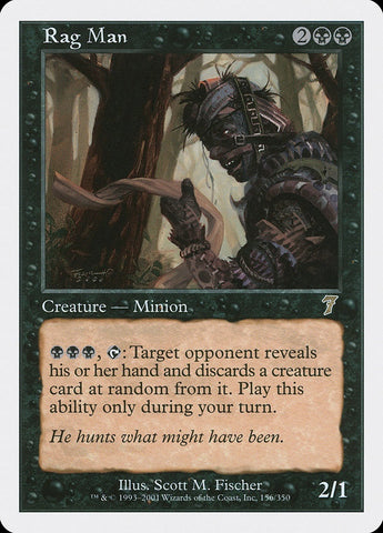 "Rag Man" - Magic The Gathering Card - 7th Edition