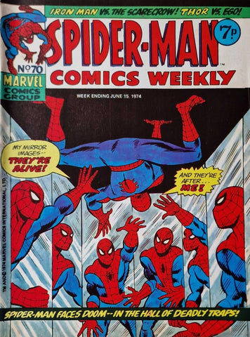Spider-Man Comics Weekly #70 - Marvel Comics / British - 1974
