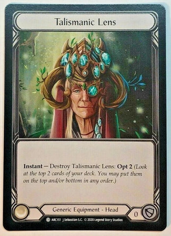 "Talismanic Lens" - Flesh & Blood Card - ARC151 2020