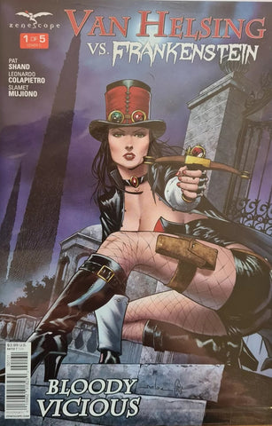 Van Helsing vs. Frankenstein #1 - Zenescope - 2016 - Cover C Meloni