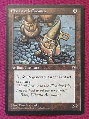 "Clockwork Gnomes" - Magic The Gathering Card - Homelands