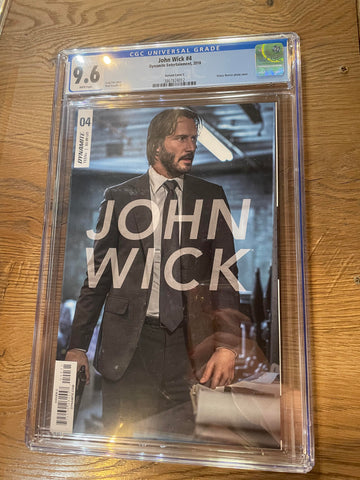 John Wick #4 - Dynamite - 2018 - CGC 9.6 Keanu Reeve Photo Cover C