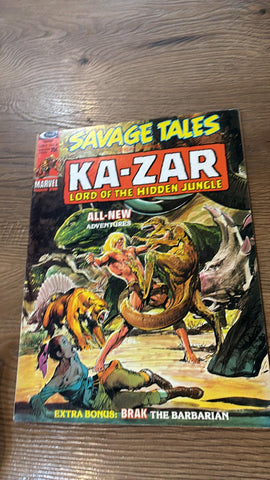 Savage Tales ft Ka-Zar #6 - Curtis Magazines - 1974