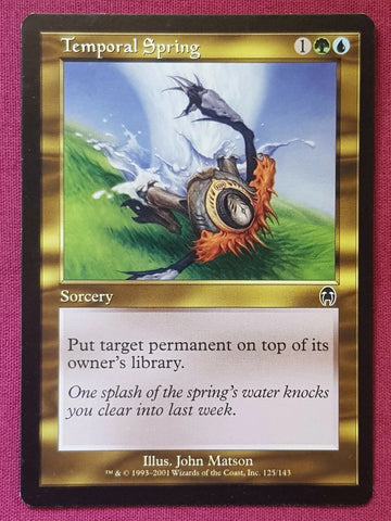"Temporal Spring" x4 - Magic The Gathering Card - Apocalypse - 4-Card Playset