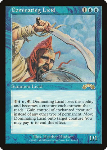 "Dominating Licid" - Magic The Gathering Card - Exodus