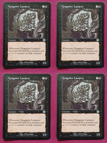 "Quagmire Lamprey" x4 - Magic The Gathering - Mercadian Masques - Playset