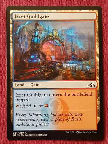 "Izzet Guildgate" - Magic The Gathering Card - Guilds Of Ravnica