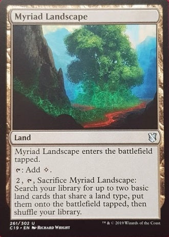 "Myriad Landscape" - Magic The Gathering Card - C19