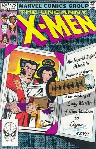 Uncanny X-Men #172 - Marvel Comics - 1983 - Wolverine & Mariko engaged