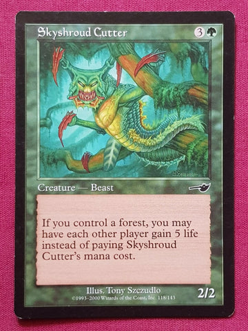 "Skyshroud Cutter" - Magic The Gathering Card - Nemesis