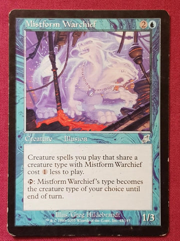 "Mistform Warchief" - Magic The Gathering Card - Scourge