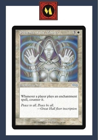 "Presence Of The Master" - Magic The Gathering Card - Urza's Saga