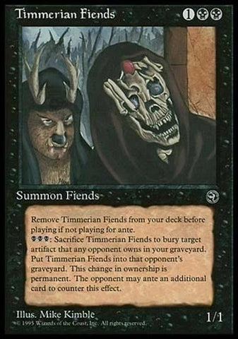 "Timmerian Fiends" - Magic The Gathering - Homelands